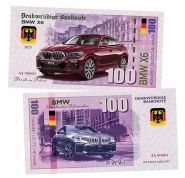 100 марок (Deutsche mark) — Германия. BMW X6. Памятная банкнота. UNC Oz ЯМ WB
