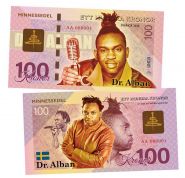 100 kronos — Dr. Alban (Доктор Албан). Швеция. UNСB. Памятная банкнота. UNC Oz Msh WB