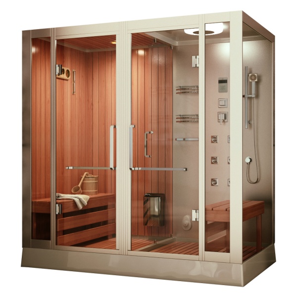 Изображение Душевая кабина Frank F920 L 200х130 с финской сауной