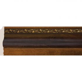 Багет Cosca Плинтус 95 Красное Дерево С Золотом 153-1084 Д240хШ1.4хВ9.5см / Коска.