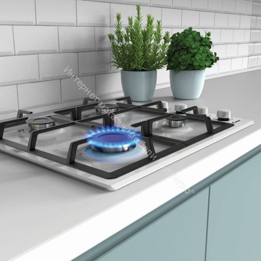 Газовая варочная панель CANDY CHG6LW белая