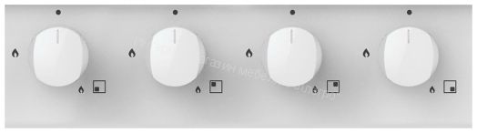 Газовая варочная панель CANDY CHW 6 BR WW белая