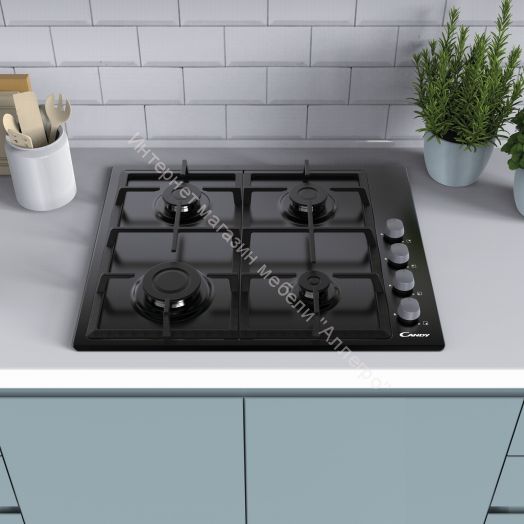 Газовая варочная панель Candy CHG6LB черный