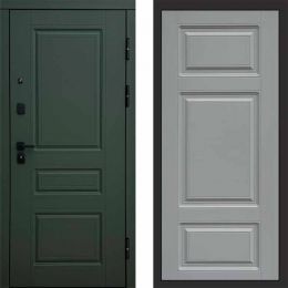 Входная дверь Termo-door Орегон грин Лион Грей Софт
