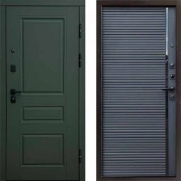 Входная дверь Termo-door Орегон грин Porte black