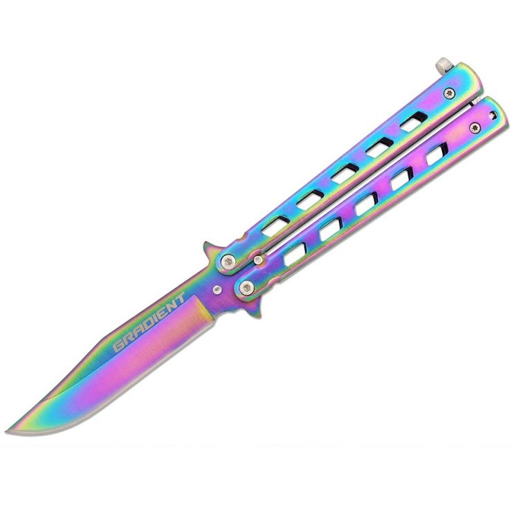 Нож складной бабочка балисонг НОЖЕМИР Чёткий Расклад Gradient B-117