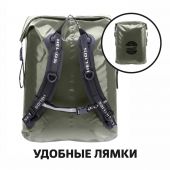 Герморюкзак Helios 60 л ПВХ хаки/черный (HS-GR-60-HB)