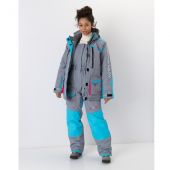 Костюм Siberia LADY -35 Ткань:Breathable (Серый/Голубой) Huntsman