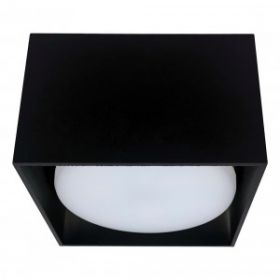 Feron св-к накл. спот под лампу GX53 HL360 черный квадрат 85x85x55