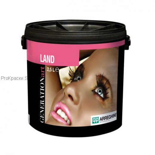 Краска с песчаными частицами Land Silver (1Л)
