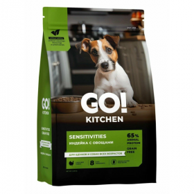 Сухой корм для щенков собак Go! KITCHEN Sensitivities при чувствительном пищеварении с индейкой и овощами