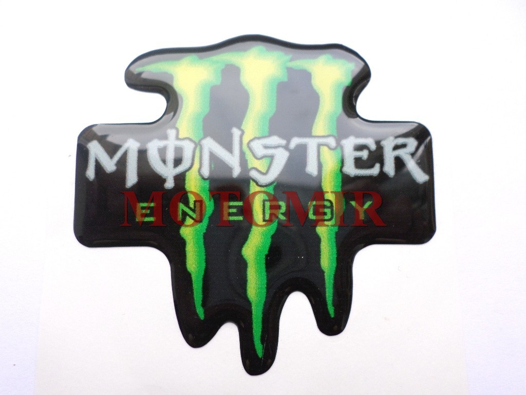 Наклейка силикон "MONSTER Energy" (8*8см)