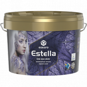 Интерьерная Краска 9л Eskaro Estella Одного Слоя.