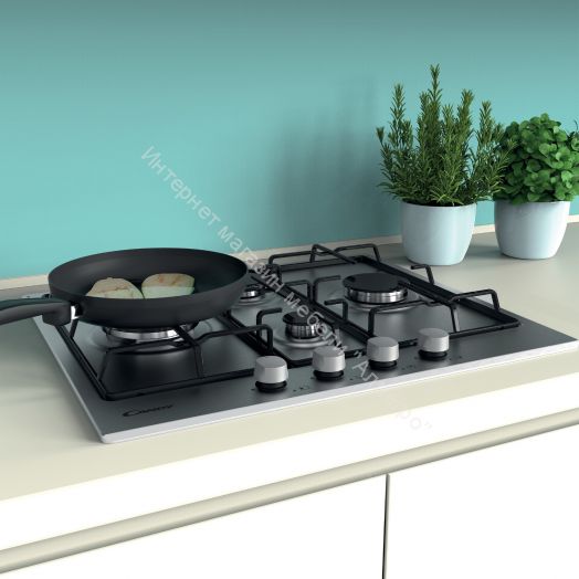 Газовая варочная панель Candy CHW 6 D4 WX нержавеющая сталь