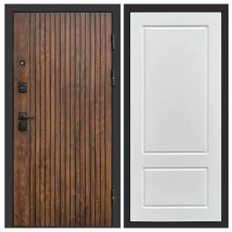 Входная дверь Termo-door Твист Марсель Белый Софт Металлическая