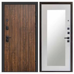 Входная дверь Termo-door Твист Зеркало Триумф Лиственница