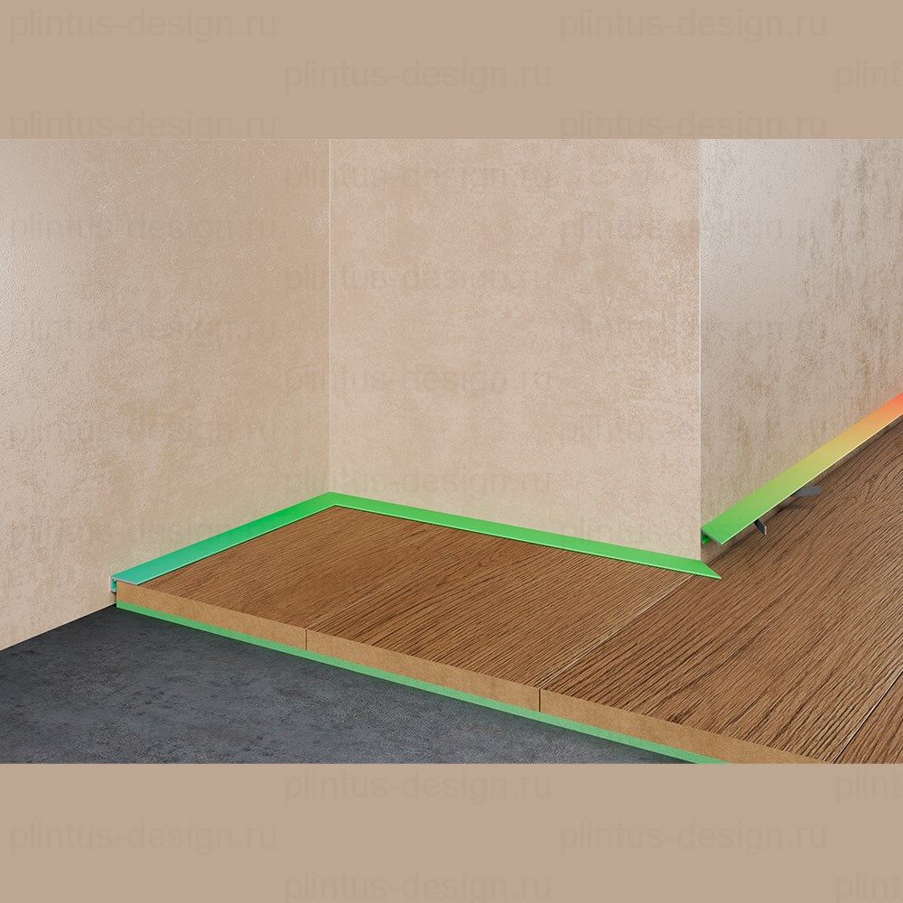 Pro Design Mini щелевой плинтус 7067 крашенный по RAL