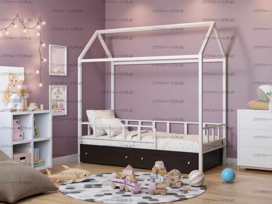 Кровать-домик Риччи (90х190), любые цвета