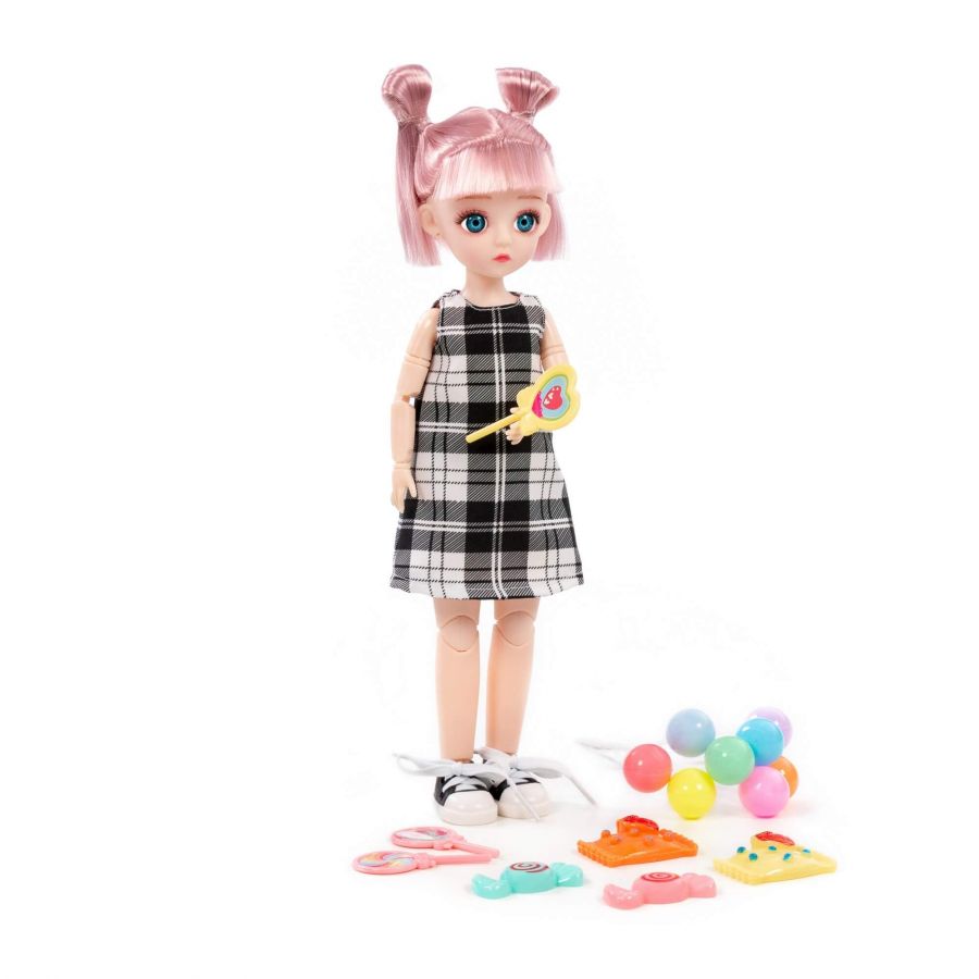 Кукла "Даша" (29 см) в парке + аксессуары (8 элементов) (в коробке №2)