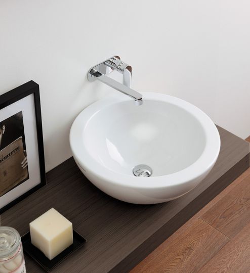 Накладная раковина Flaminia Fonte 50 Countertop Basin 50х50 схема 2