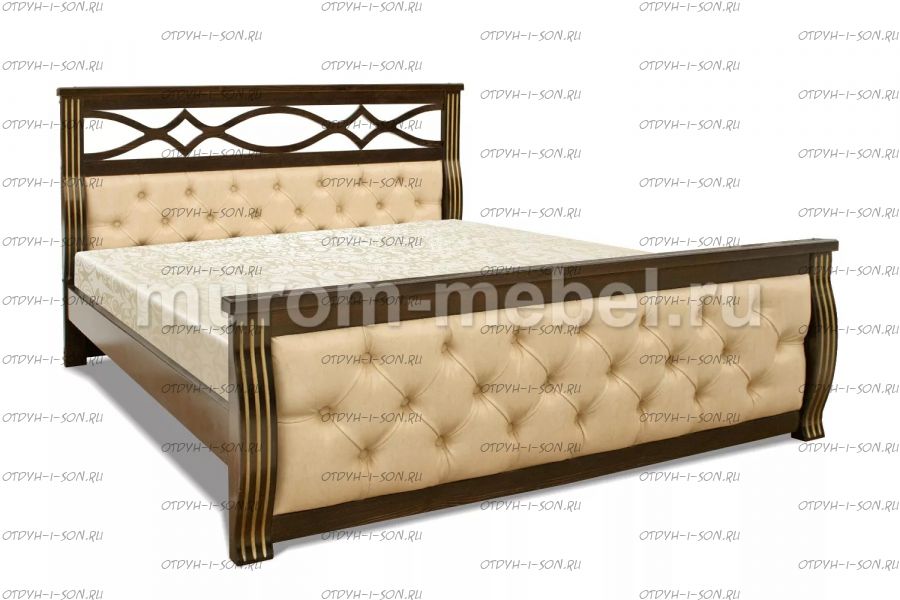 Кровать Петергоф с каретной вставкой