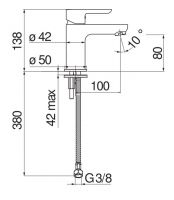 Смеситель для раковины Nobili ABC AB87118 схема 4