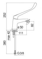 Смеситель для раковины Nobili Nobi AS84118 схема 4