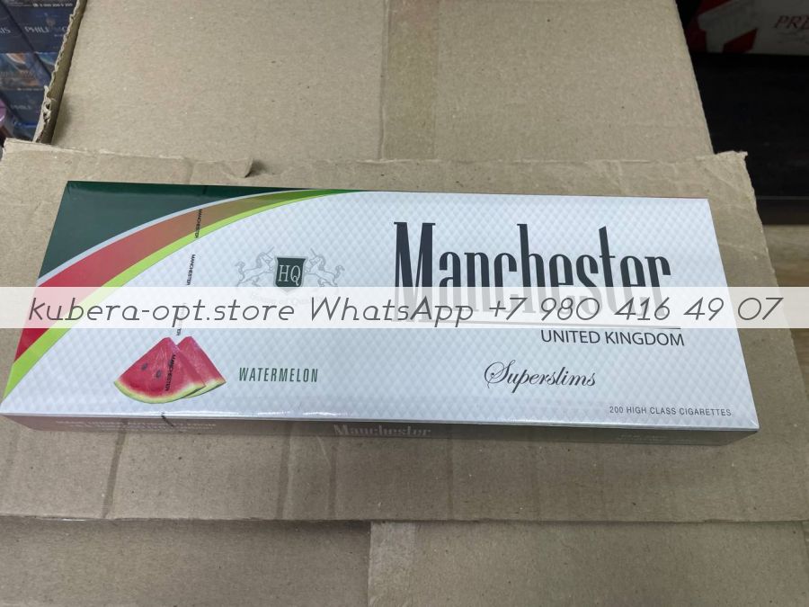 Manchester Super Slim Watermelon (Манчестер супер слим Арбуз) минимальный заказ 1 коробка (50 блоков) можно миксом