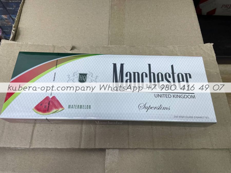 Manchester Super Slim Watermelon (Манчестер супер слим Арбуз) минимальный заказ 1 коробка (50 блоков) можно миксом