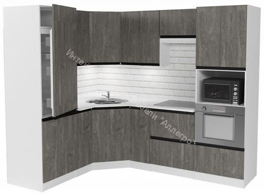Кухонный гарнитур Ноктюрн оптима 1800х2400 мм