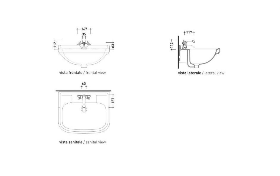 Двухвентильный смеситель Flaminia Evergreen Basin Dual Controls Mixer ФОТО