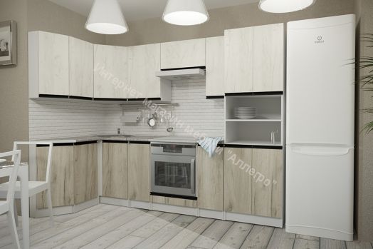 Кухонный гарнитур Паола гранд прайм 2600х1400 мм