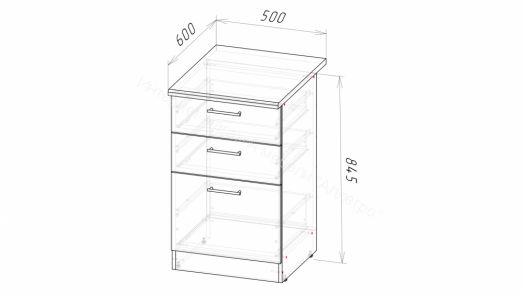 Кухонный гарнитур Амели компакт 2200 мм