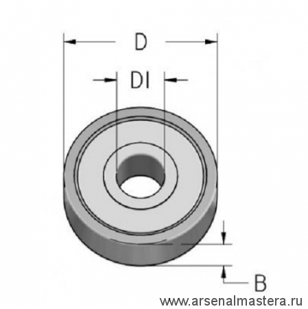 Подшипник D 19,05 d 6,35 B 4 WPW B190063