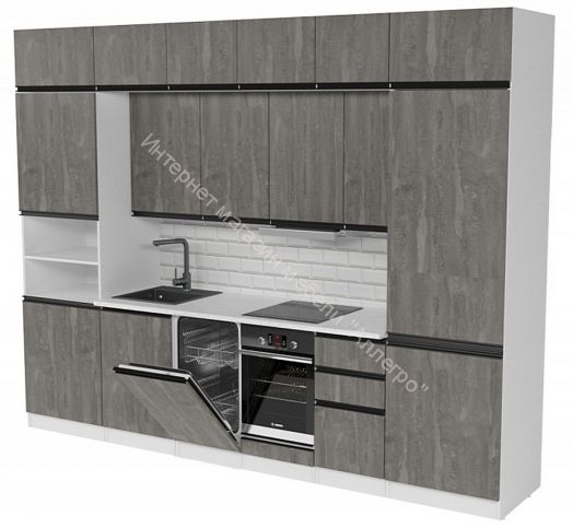 Кухонный гарнитур Ноктюрн люкс 3000 мм