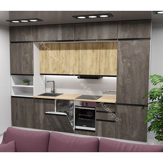 Кухонный гарнитур Сапфир 2 экстра 3000 мм