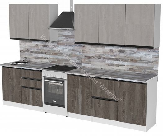 Кухонный гарнитур Нефрит экстра 2500 мм