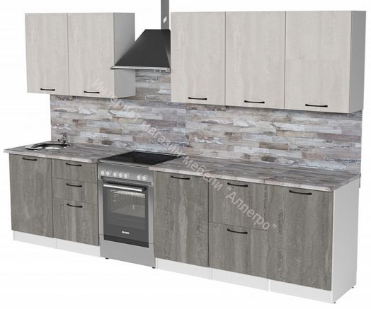 Кухонный гарнитур Нефрит 2500 мм