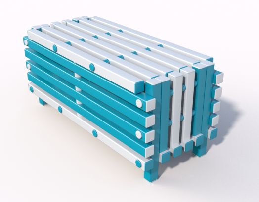 Скамья - ящик пластиковый для бассейна