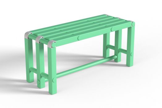Скамья пластиковая для бассейна  1000х376х450 мм