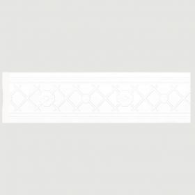 Багет Cosca Бордюр 80-1 Трельяж Белый Мат W80(2)D/W27 Д240хШ1.2хВ8см / Коска.