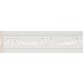 Багет Cosca Бордюр 80-2 Гирлянда Слоновая Кость W1080-2/W25 /Д240хВШ12х8см Коска.