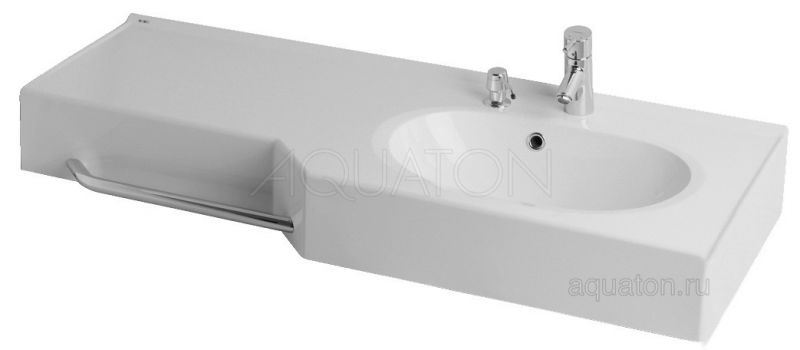 Раковина AQUATON Отель 2/127 правая белая с навесами 1A70123WOT01R
