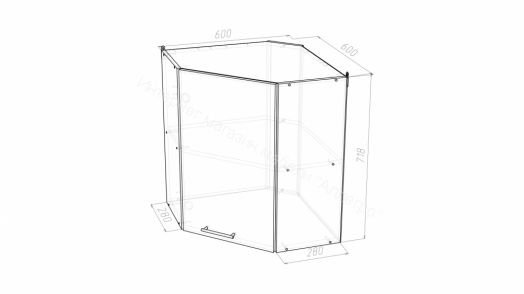 Кухонный гарнитур Жасмин мега прайм 1200х1600 мм