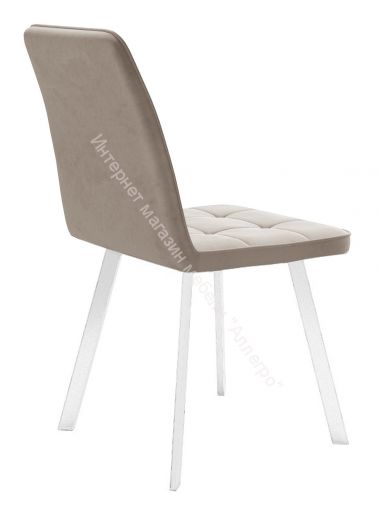 Стул Dikline 207 B03 BEIGE Ножки белые, Бежевый