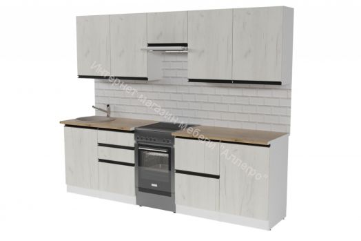 Кухонный гарнитур Амели мега 2500 мм