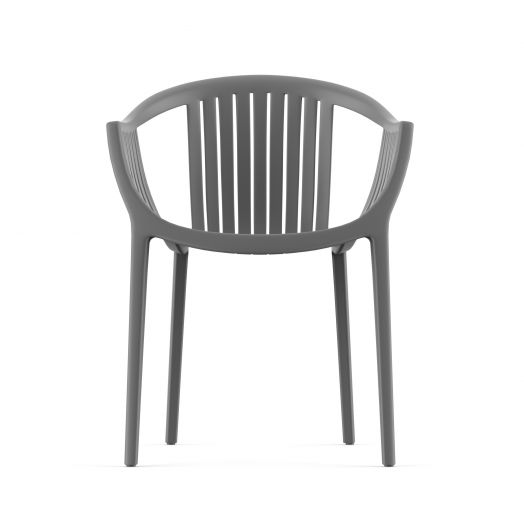 Стул пластиковый, штабелируемый ESCALATE (серый)