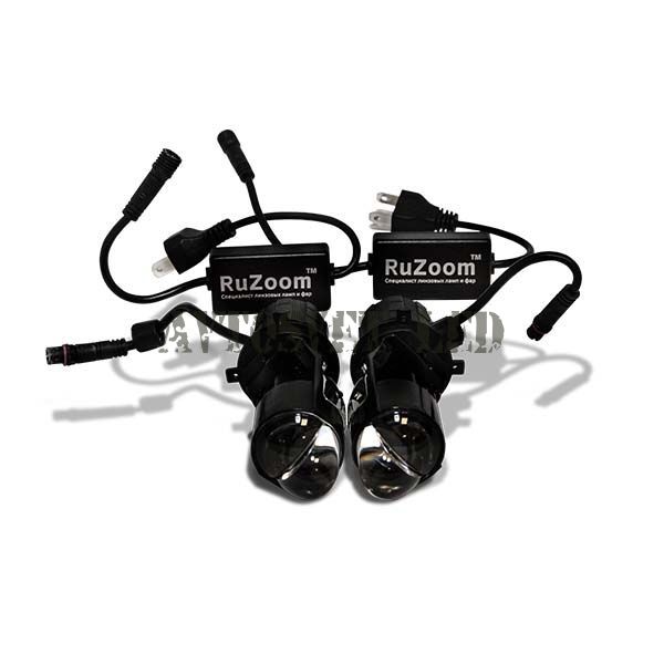 Автомобильные лампы светодиодные A82-H4-12-24V RUZOOM линза с границей света