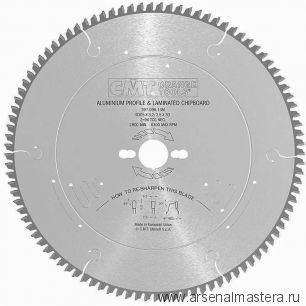 Новинка! Диск пильный 305 x 30 x 3,2 / 2,5 - 6 гр TCG Z 96 по цветным металлам и ламинированным панелям CMT 297.096.13M