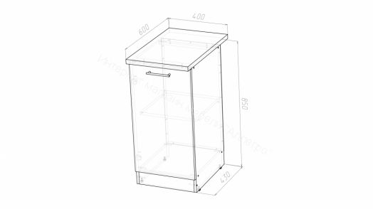 Кухонный гарнитур Лариса оптима 5 2700х1600 мм